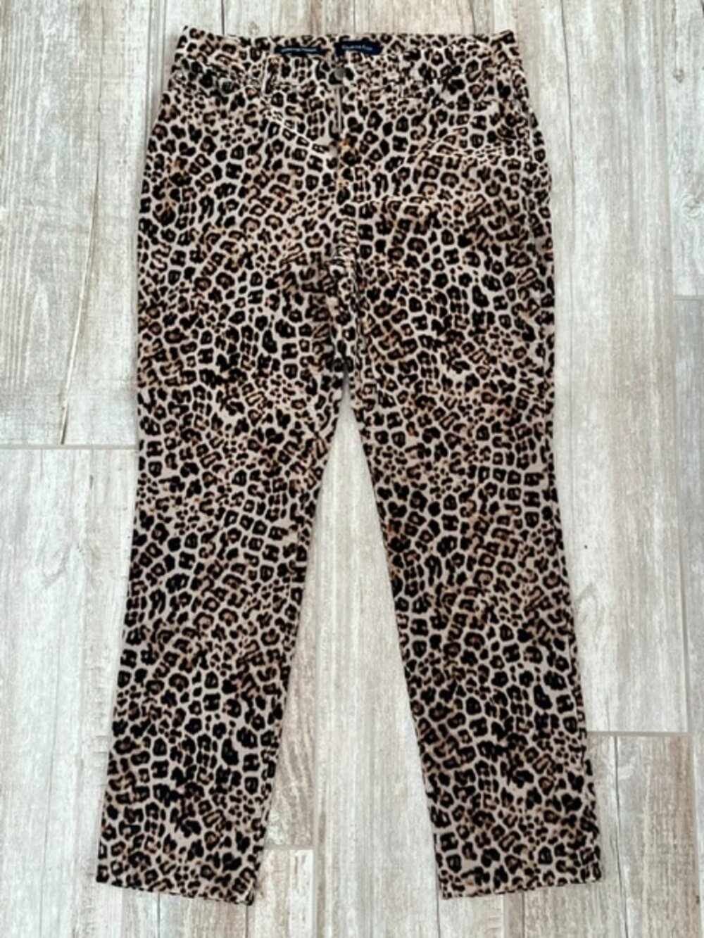 Charter Club Lexington Straight Leopard Pants
